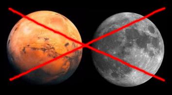 Nem akkora a Mars, mint a Hold!